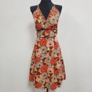 Vintage Apsara Womens Y2K‎ Babydoll Psychedelic Dress Free Size Floral Hippie
